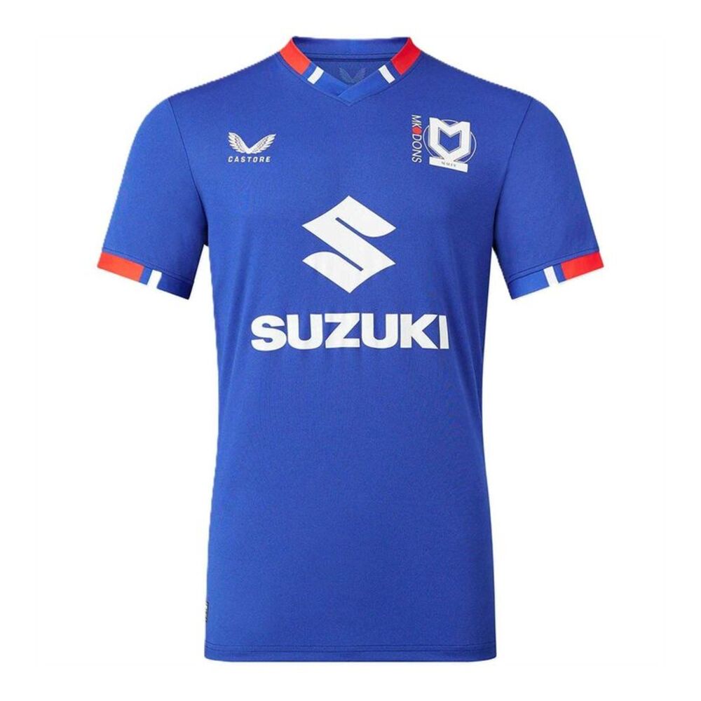Castore Mens MK Dons Football Shirt / Clematis Blue